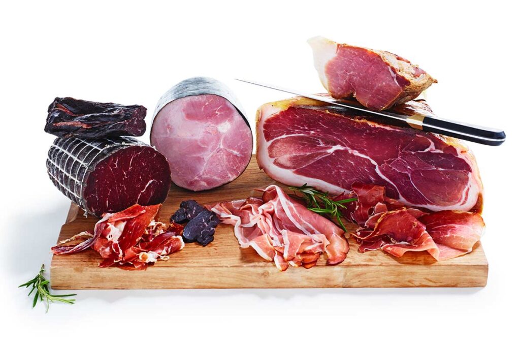 Lufttorkade och kallrökta helköttsprodukter