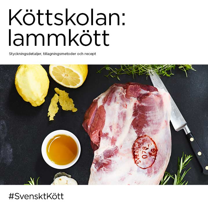 Köttskolan lammkött broschyr