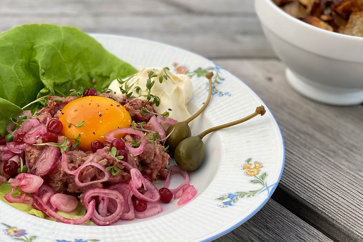Ginflamberad tartar p&aring; fj&auml;llko