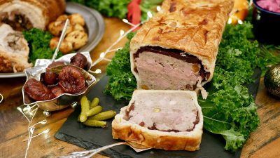 Paté en croute med protvinsfikon