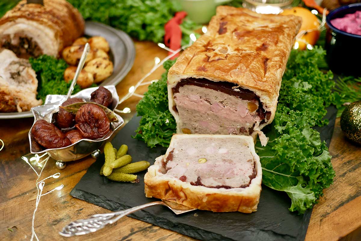 Paté en croute med portvinsfikon