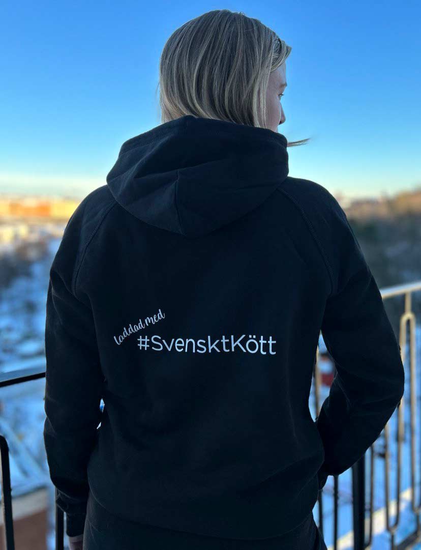 Hoodie: laddad med Svenskt Kött